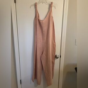 Beachwood Baby pink linen romper. One size.